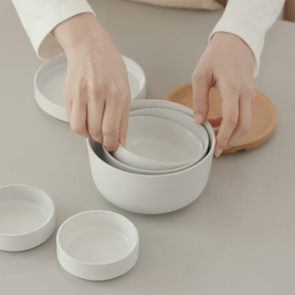 簡單獨享碗盤組 Ceramic Modular Dish Set